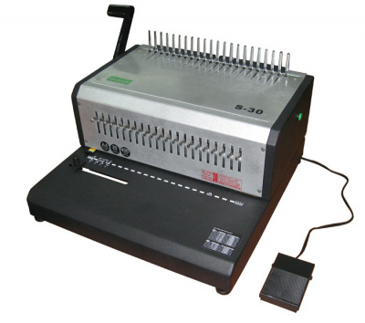 Брошюровщик для пластиковых пружин Bulros S-30 (до 500 листов) /Электрический/