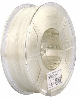 Проволока PETG-пластик ESUN для печати на 3D-принтерах (диаметр нити: 1,75 мм, вес катушки: 1 кг, цвет: натуральный белый)