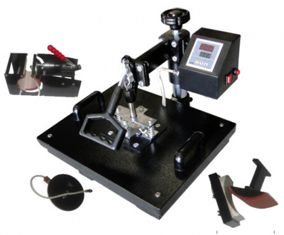 Термопресс горизонтально-поворотный Bulros K-4 (4 сменных насадки)