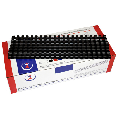 Пластиковые пружины для переплета 8 мм черные (100 шт./уп.)