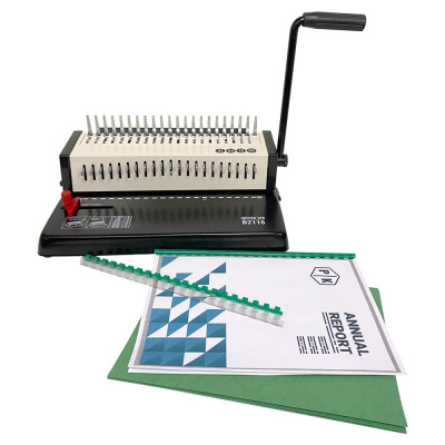 Брошюровщик для пластиковых пружин Office Kit B 2116 (до 16 листов)
