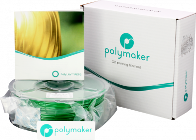 Проволока PolyLite PETG-пластик PolyMaker для печати на 3D-принтерах (диаметр нити: 1,75 мм, вес катушки: 1 кг, цвет: зеленый) Проволока PolyLite PETG-пластик PolyMaker для печати на 3D-принтерах (диаметр нити: 1,75 мм, вес катушки: 1 кг, цвет: зеленый)