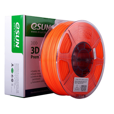 Проволока PETG-пластик ESUN для печати на 3D-принтерах (диаметр нити: 1,75 мм, вес катушки: 1 кг, цвет: ярко-оранжевый) Проволока PETG-пластик ESUN для печати на 3D-принтерах (диаметр нити: 1,75 мм, вес катушки: 1 кг, цвет: ярко-оранжевый)