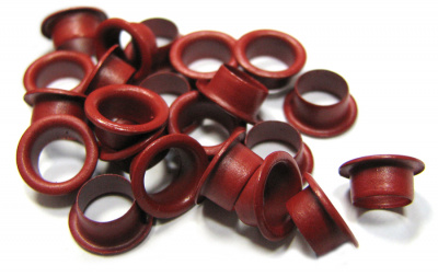 Люверсы "красные" d=5,5 мм (1000шт/уп)