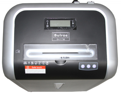 Уничтожитель (шредер) бумаги Bulros 8417M (размер частицы 2х10 мм)