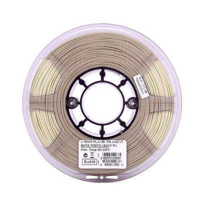 Проволока PLA+ ESUN для печати на 3D-принтерах (диаметр нити: 1,75 мм, вес катушки: 1 кг, цвет: слоновая кость) Проволока PLA+ ESUN для печати на 3D-принтерах (диаметр нити: 1,75 мм, вес катушки: 1 кг, цвет: слоновая кость)