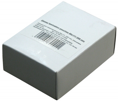 Пленка для ламинирования А7 (80х111мм, 2х200мкм, 100шт/уп) глянцевая /LF/