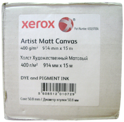 Холст Xerox Artist Matt Canvas (матовый) 36" (914 мм x 15 м, 400 г/кв.м, втулка 50,8 мм) [арт. 450L97004]