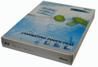 Пленка для ламинирования А3 (303х426мм, 2x250мкм, 100шт/уп) глянцевая /LF/ Пленка для ламинирования А3 (303х426мм, 2x250мкм, 100шт/уп) глянцевая /LF/