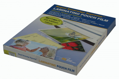Пленка для ламинирования A4 (216х303мм, 2х125мкм, 100шт/уп) матовая /Royal/ Пленка для ламинирования A4 (216х303мм, 2х125мкм, 100шт/уп) матовая /Royal/