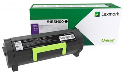 Тонер-картридж Lexmark LaserPrinter MS417/517/617/ MX417/517/617 (цвет: черный) [ресурс: 8 500 стр.] [артикул: 51B5H00] /оригинальный/