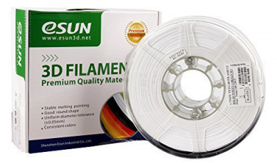 Проволока PETG-пластик ESUN для печати на 3D-принтерах (диаметр нити: 1,75 мм, вес катушки: 1 кг, цвет: белый) Проволока PETG-пластик ESUN для печати на 3D-принтерах (диаметр нити: 1,75 мм, вес катушки: 1 кг, цвет: белый)
