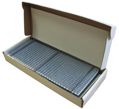 Металлические пружины для переплета в нарезке 14,3 мм синие (9/16", шаг 3:1, 34 петли, 100 шт/уп)