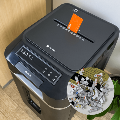 Уничтожитель (шредер) бумаги ГЕЛЕОС АП 37-5 с автоподачиком (размер частицы 1,9х12 мм)