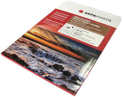 Фотобумага AgfaPhoto Суперглянцевая A4 (260г/кв.м, 20л/пач)