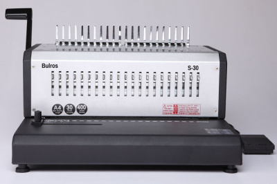 Брошюровщик для пластиковых пружин Bulros S-30 (до 500 листов) /Электрический/