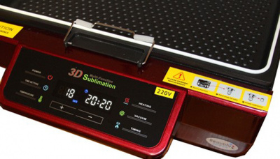 Термопресс вакуумный-3D Bulros T-3D красный (размер рабочей поверхности 300x420х110 мм)