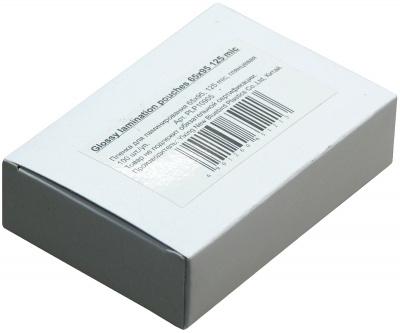 Пленка для ламинирования (65х95мм, 2х125мкм, 100шт/уп) глянцевая /LF/