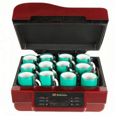 Термопресс вакуумный-3D Bulros T-3D красный (размер рабочей поверхности 300x420х110 мм)