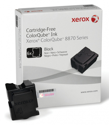Чернила Xerox ColorQube 8870/8880 (цвет: чёрные) [ресурс: 6 х 2780 стр.] [артикул: 108R00961] /оригинальные/