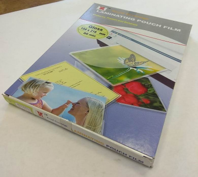 Пленка для ламинирования A5 (154х216мм, 2х80мкм, 100шт/уп) глянцевая /LF/