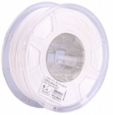 Проволока PLA+ ESUN для печати на 3D-принтерах (диаметр нити: 1,75 мм, вес катушки: 1 кг, цвет: белый)