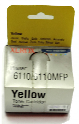 106R01204 Тонер-картридж Xerox Phaser 6110 (желтый) [1000 страниц] [R]