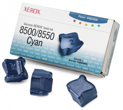 Чернила Xerox Phaser 8500/8550 (цвет: голубые) [ресурс: 3 х 1000 стр. ] [артикул: 108R00669] /оригинальные/