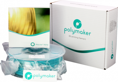 Проволока PolyLite PETG-пластик PolyMaker для печати на 3D-принтерах (диаметр нити: 1,75 мм, вес катушки: 1 кг, цвет: бирюзовый) Проволока PolyLite PETG-пластик PolyMaker для печати на 3D-принтерах (диаметр нити: 1,75 мм, вес катушки: 1 кг, цвет: бирюзовый)