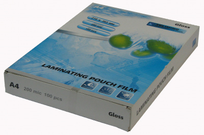 Пленка для ламинирования А4 (216х303мм, 2х200мкм, 100шт/уп) глянцевая /LF/ Пленка для ламинирования А4 (216х303мм, 2х200мкм, 100шт/уп) глянцевая /LF/