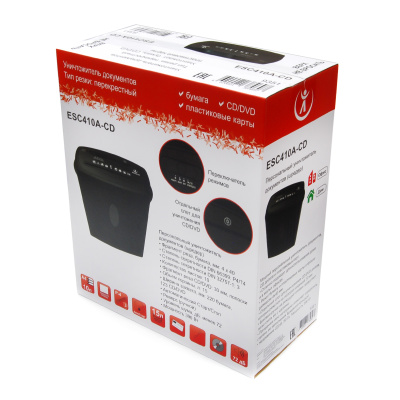 Уничтожитель (шредер) бумаги TPPS ESC410A-CD (размер частицы 4х40 мм)