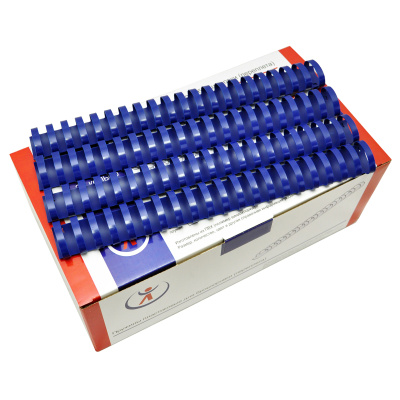 Пластиковые пружины для переплета 38 мм синие (50 шт./уп.) Пластиковые пружины для переплета 38 мм синие (50 шт./уп.)