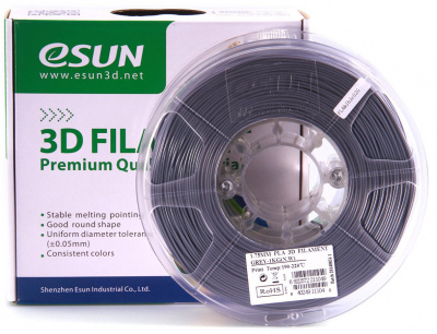 Проволока PLA+ ESUN для печати на 3D-принтерах (диаметр нити: 1,75 мм, вес катушки: 1 кг, цвет: серый) Проволока PLA+ ESUN для печати на 3D-принтерах (диаметр нити: 1,75 мм, вес катушки: 1 кг, цвет: серый)
