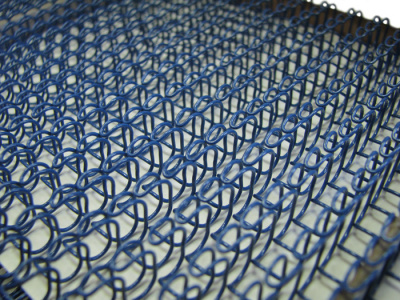 Металлические пружины для переплета в нарезке 12,7 мм синие (1/2", шаг 3:1, 34 петли, 100 шт/уп)