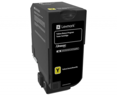 Тонер-картридж Lexmark LaserPrinter CS720/725/ CX725 (цвет: желтый) [ресурс: 7 000 стр.] [артикул: 74C5SY0/74C5SYE/74C0S40] /оригинальный/