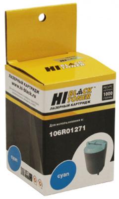 Тонер-картридж Xerox Phaser 6110 (голубой) [1000 стр.] [HB-106R01271] /Hi-Black/