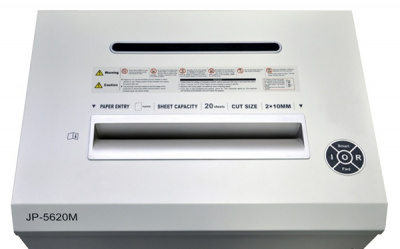 Уничтожитель (шредер) бумаги JP-5620M (размер частицы 2х10 мм)