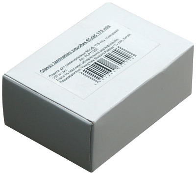 Пленка для ламинирования (65х95мм, 2х175мкм, 100шт/уп) глянцевая /LF/