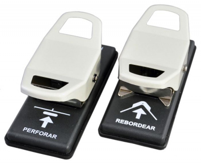 Обрезчик углов/Дырокол Uni С-005 (Радиус R=10 мм / Овал 15 x 3,5 мм) 