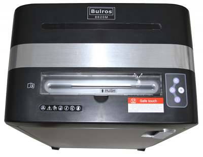 Уничтожитель (шредер) бумаги Bulros 8620M (размер частицы 2х10 мм)