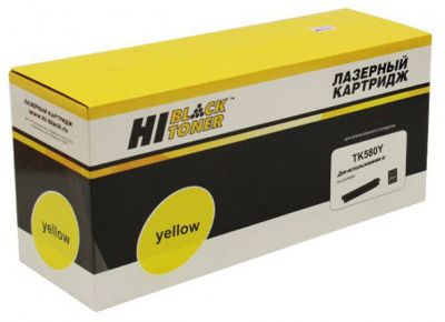 Тонер-картридж Kyocera-Mita FS C5150/ EcoSys P6021 (цвет: жёлтый) [ресурс: 2 800 стр.] [артикул: HB-TK-580Y] /совместимый [Hi-Black]/