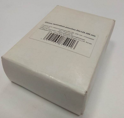 Пленка для ламинирования (85х120мм, 2х200мкм, 100шт/уп) глянцевая /LF/