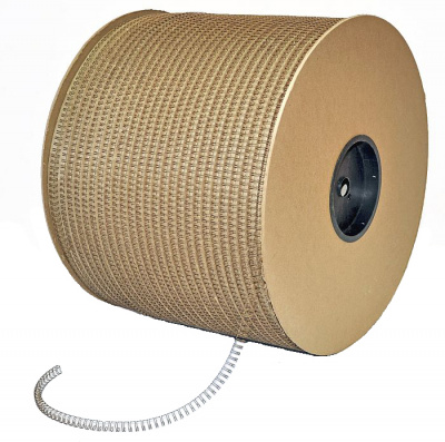 Металлические пружины для переплета в бобине 6,4 мм бронза (1/4", шаг 3:1, 84000 петель)