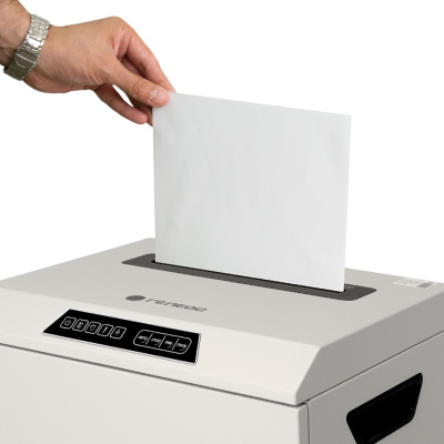 Уничтожитель (шредер) бумаги ГЕЛЕОС УО 38-7 (размер частицы 1х2 мм)