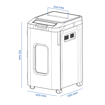 Уничтожитель (шредер) бумаги ГЕЛЕОС АП 55-5 с автоподачиком (размер частицы 1,9х12 мм)