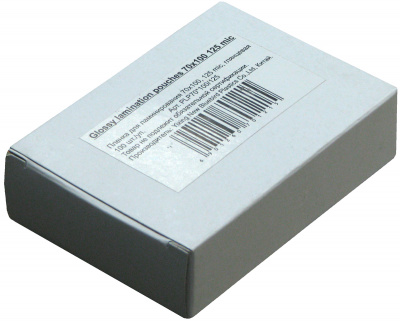 Пленка для ламинирования (70х100мм, 2х125мкм, 100шт/уп) глянцевая /LF/