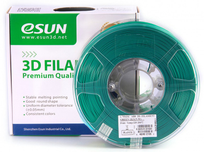 Проволока ABS+ ESUN для печати на 3D-принтерах (диаметр нити: 1,75 мм, вес катушки: 1 кг, цвет: зеленая) Проволока ABS+ ESUN для печати на 3D-принтерах (диаметр нити: 1,75 мм, вес катушки: 1 кг, цвет: зеленая)