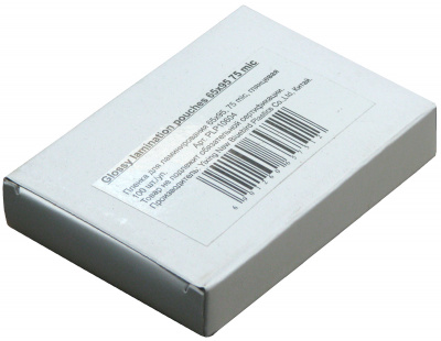 Пленка для ламинирования (65х95мм, 2х75мкм, 100шт/уп) глянцевая /LF/