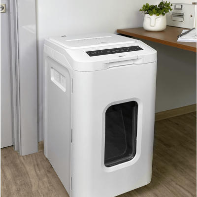 Уничтожитель (шредер) бумаги ГЕЛЕОС АП 55-5 с автоподачиком (размер частицы 1,9х12 мм)