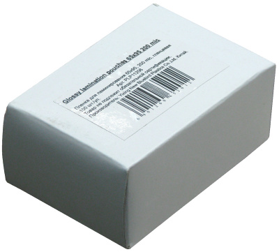 Пленка для ламинирования (65х95мм, 2х200мкм, 100шт/уп) глянцевая /LF/